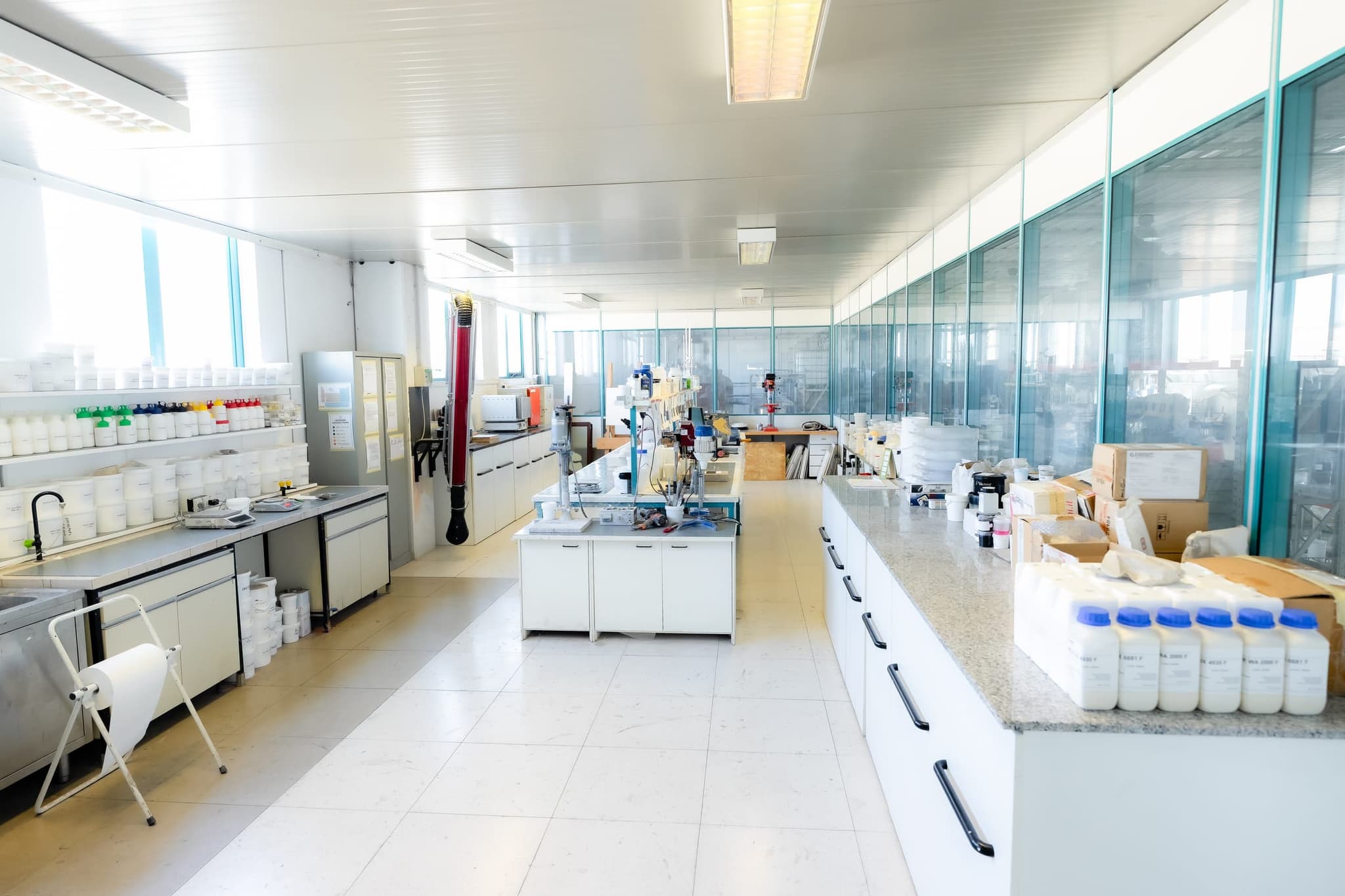 Ambiente del laboratorio Colorificio Gottardo